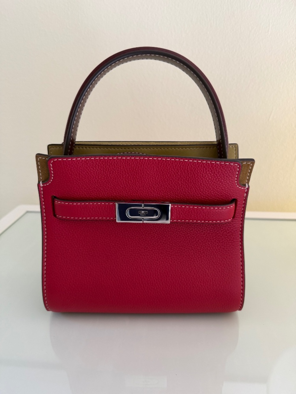 TORY BURCH Lee Radziwiłł Petite Double Bag Red